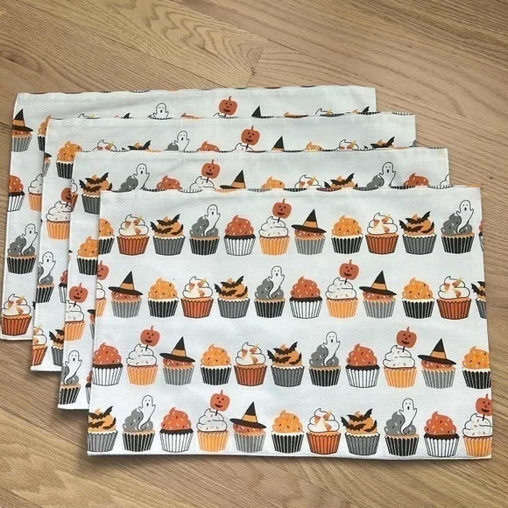 Halloween Cupcake Placemats - Set of 4